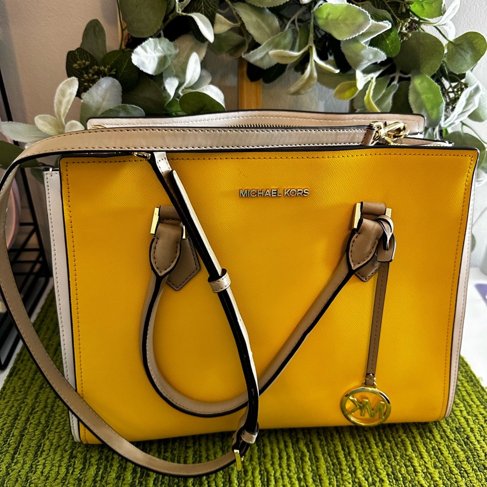 Michael Kors Yellow Handbag